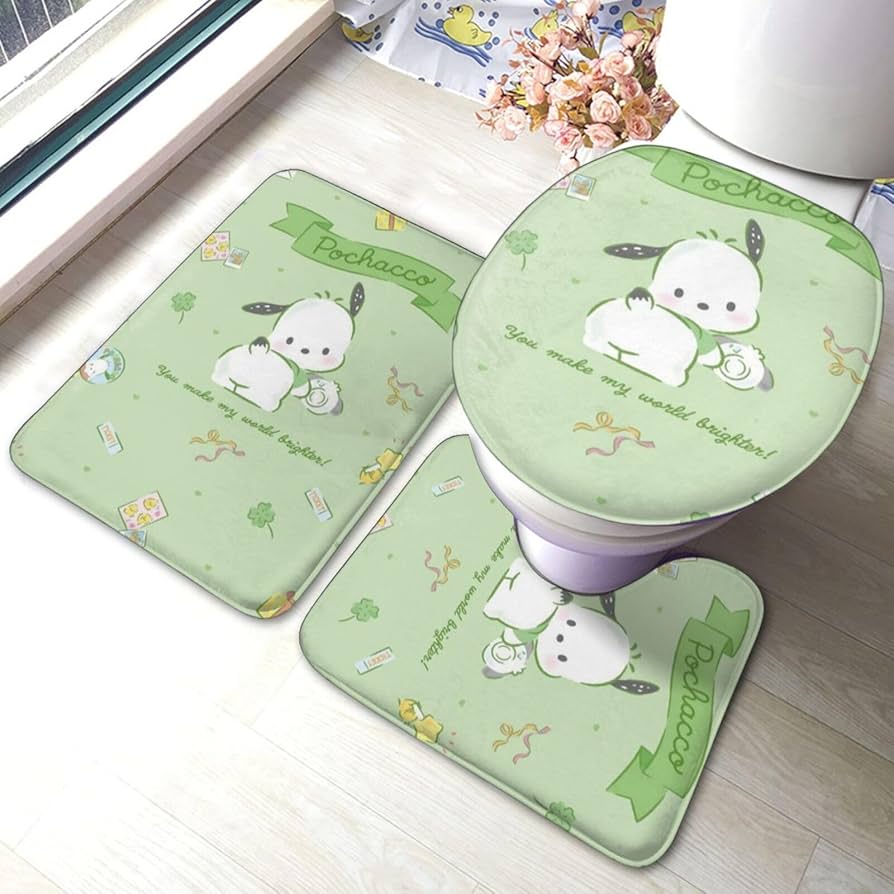 ボルガトイレマット 三点セット【日本製】 センコー DECORMUSEE プレシャス トイレ 3点セット トイレマット